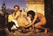 Young Greeks at a Cockfight Jean Leon Gerome